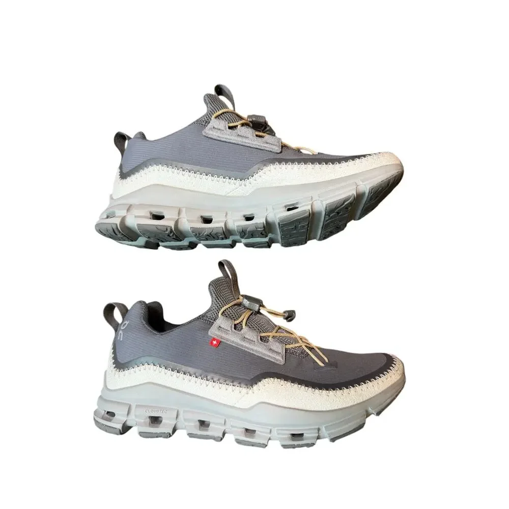 On Cloud Cloudaway Sneaker in Gray Asphalt Ivory